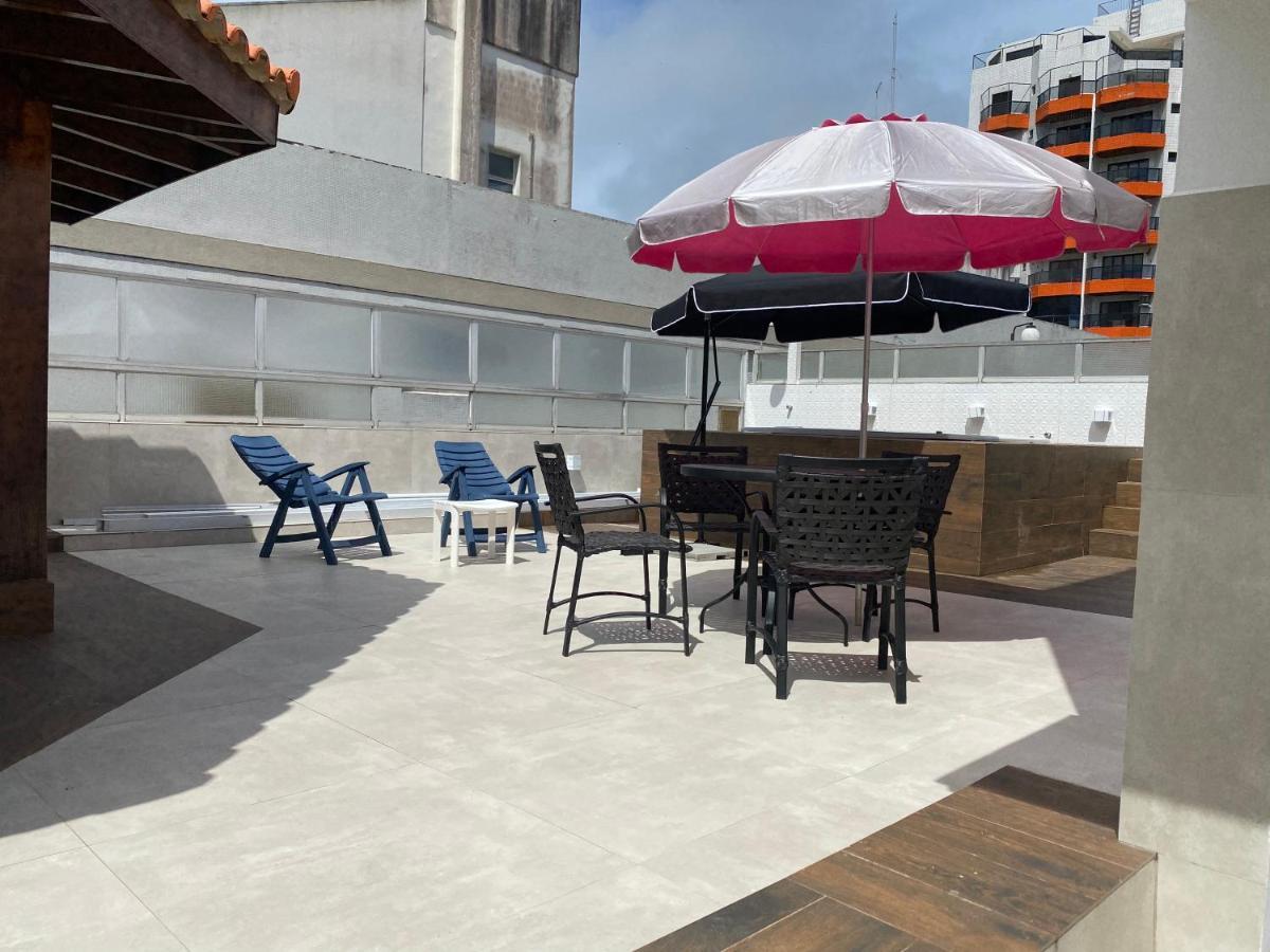 Cobertura Guarujá Apto com Jacuzzi e Churrasqueira Exterior foto