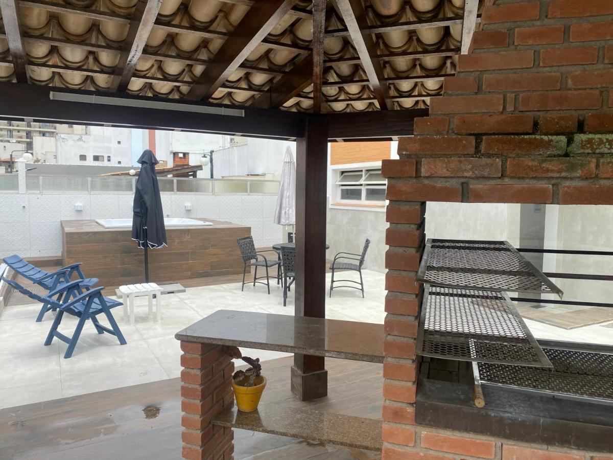 Cobertura Guarujá Apto com Jacuzzi e Churrasqueira Exterior foto